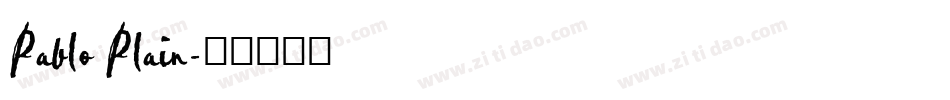 Pablo Plain字体转换